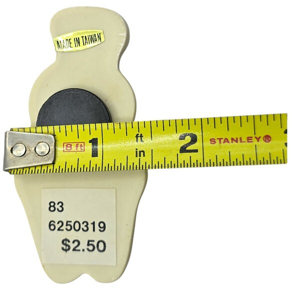 Pillsbury Doughboy Vintage Ceramic Fridge Magnet 3" Taiwan Baking Cooking - Picture 3 of 3